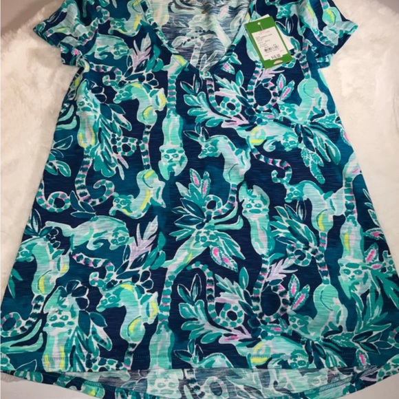 Lilly Pulitzer NWT Etta V-Neck Top In The Details $48 Size XXS - Picture 7 of 10